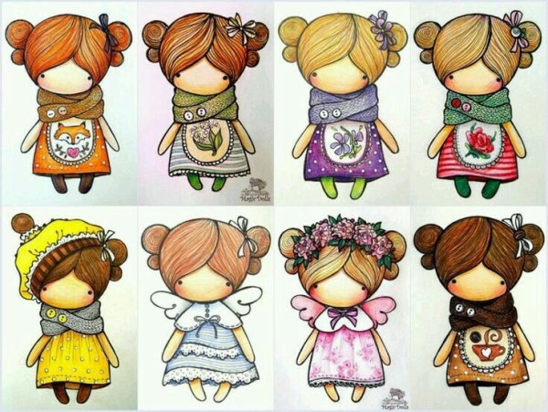 Нарисовать куколку