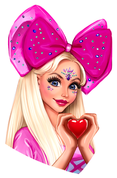 Стикеры розовая кукла телеграмм