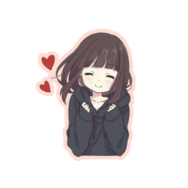 Аниме девочки Стикеры