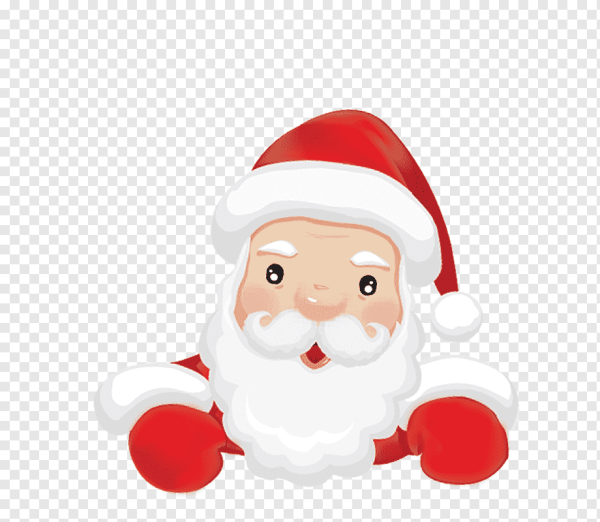 Голова Деда Мороза и Снегурочки