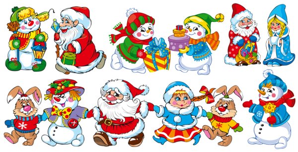 Дед Мороз стикер