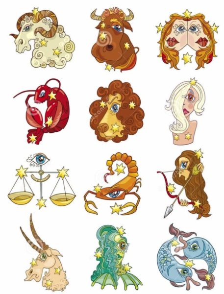 Наклейки знаков зодиака