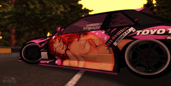 Винил на Nissan 180sx Drift Paradise