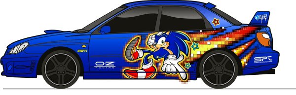 Subaru Impreza WRX STI развертка винила