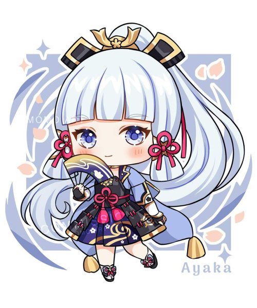 Стикеры Геншин Импакт Чиби Сяо