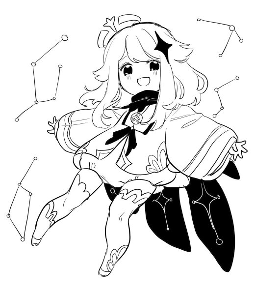 Геншин рисовать своего персонажа