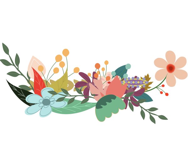 Цветочные композиции векторные