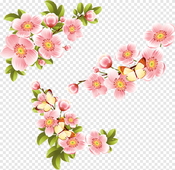 Стикеры "весенние цветы"