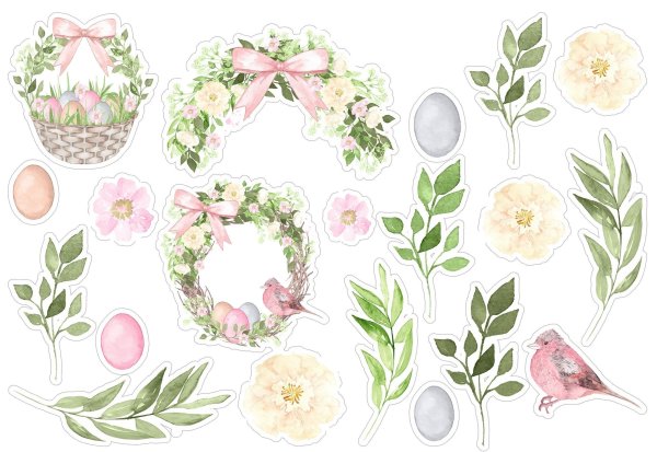 Весенние наклейки