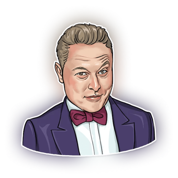 Илон Маск Стикеры в телеграм