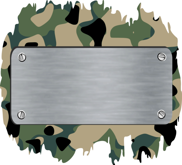 Рамка в стиле милитари