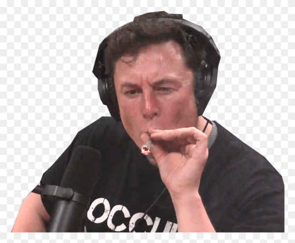 Илон Маск курит