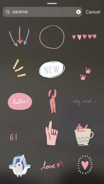 Стикеры в инстаграме