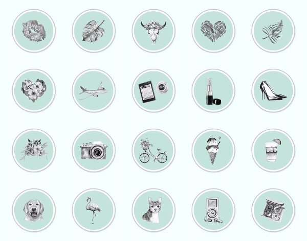 Набор иконок для актуального