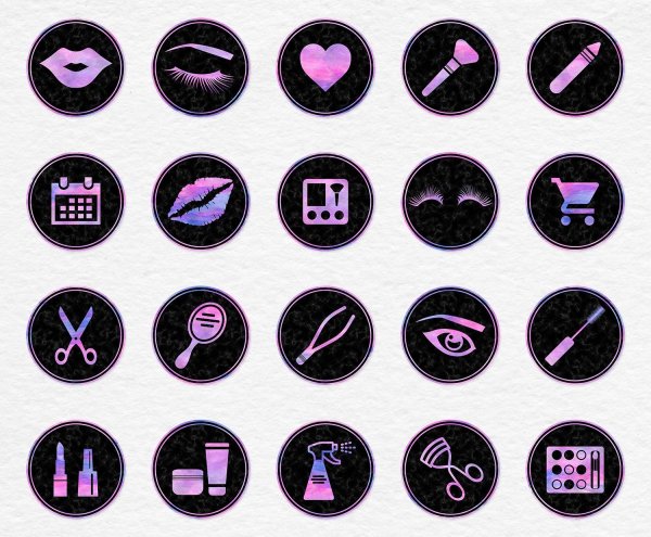 Модные значки для актуального