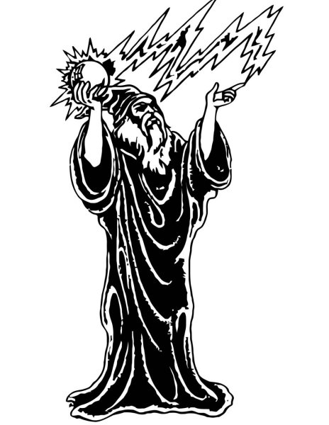 Наклейка волшебник