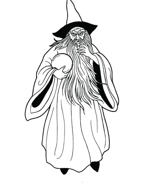 Наклейка волшебник