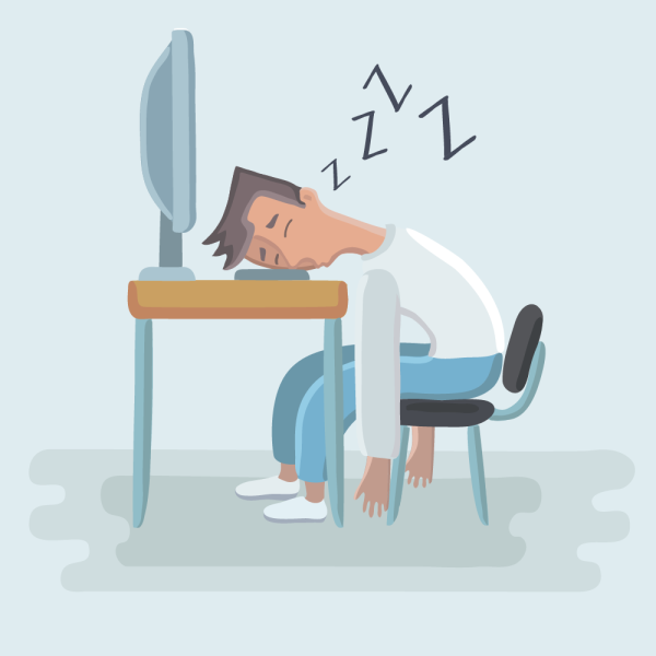 Усталость иллюстрация