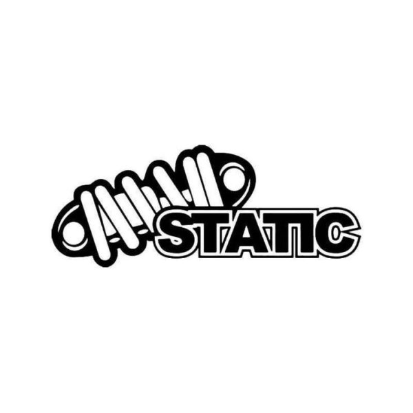 Наклейка на авто "static"