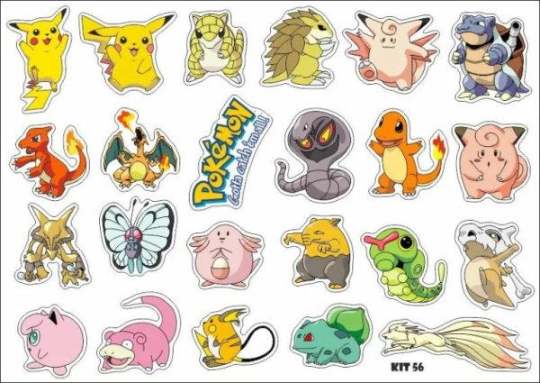 Наклейки покемоны