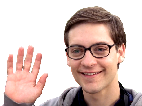 Питер Паркер на прозрачном фоне