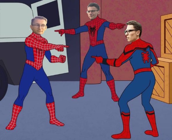 3 Человека паука Мем