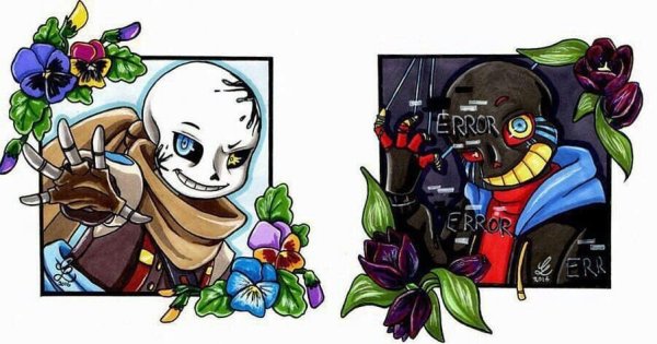 Эррор Санс и Инк Санс мемы