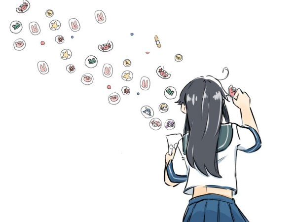 Стикеры аниме форма голоса