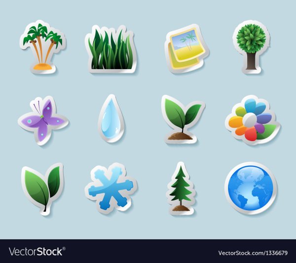 Стикеры природа