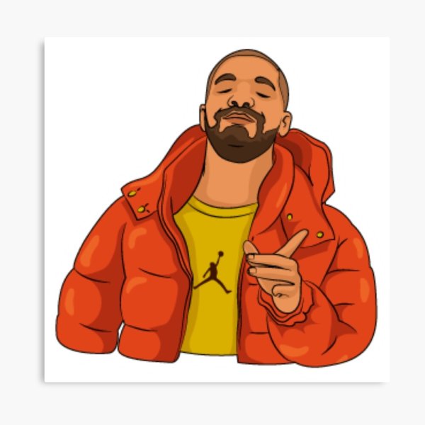 Дрейк в оранжевой куртке