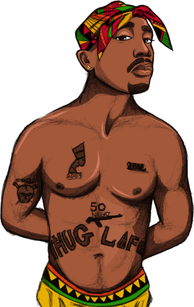 Татуировка Тупак у рэперов