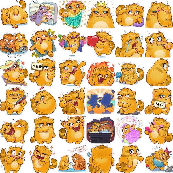 Стикеры персонажи