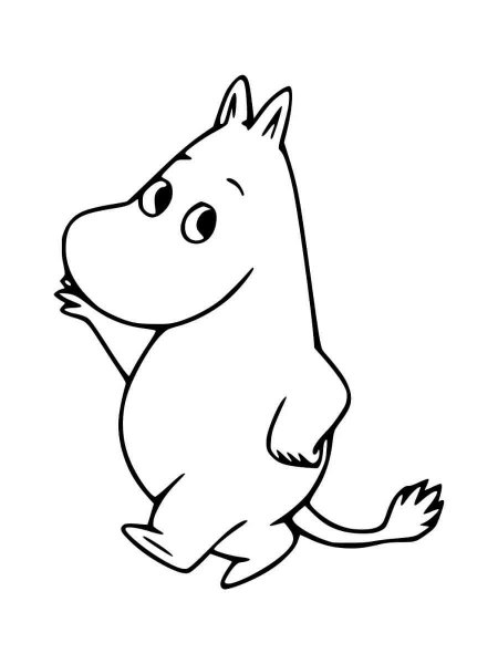 Мумми Тролли раскраска