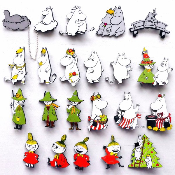 Муми Тролли брошки