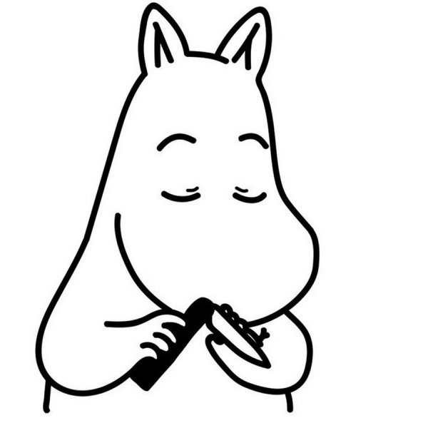 Мумий Тролль с ножиком мультфильм