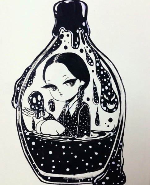 Раскраска семейка адомс