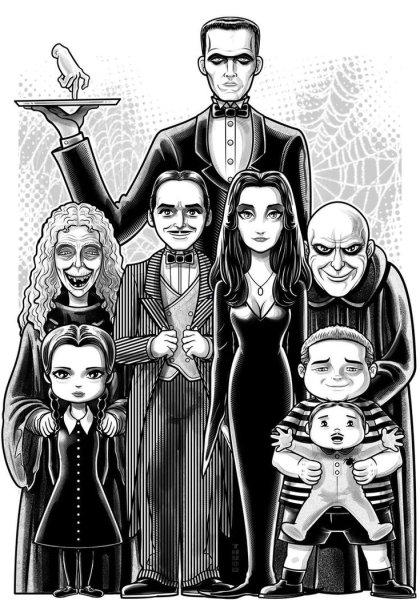 Wednesday Addams надпись рисунки