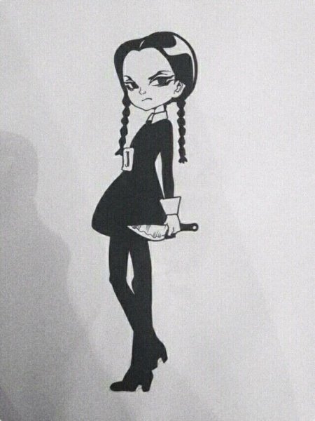 Венсдей Аддамс в полный рост