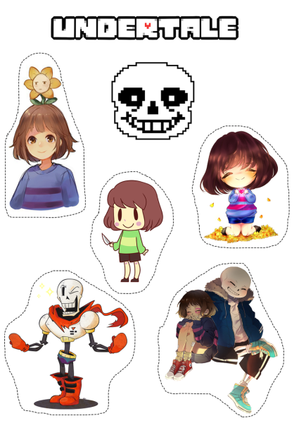 Наклейки Undertale