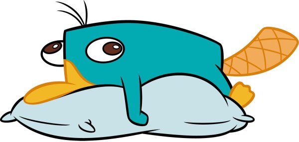 Перри Утконос спит