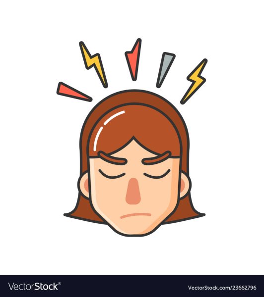 Болит голова вектор