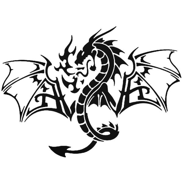 Наклейка дракон