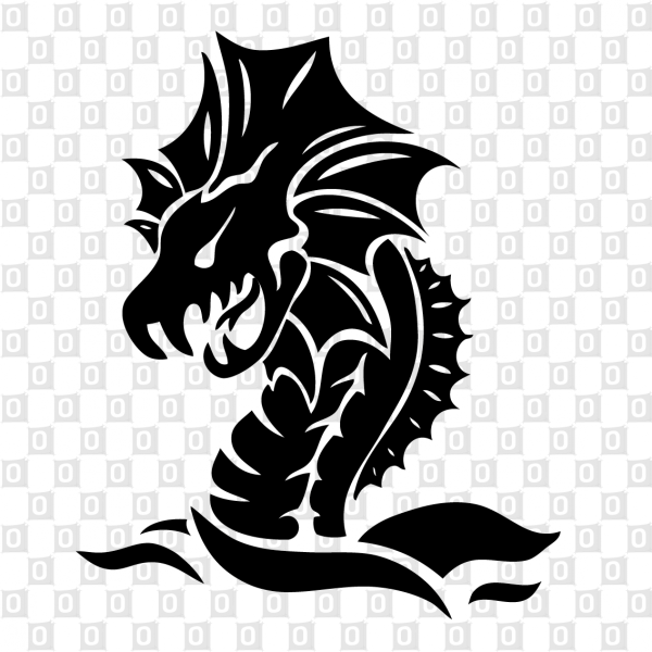 Наклейка на авто - дракон