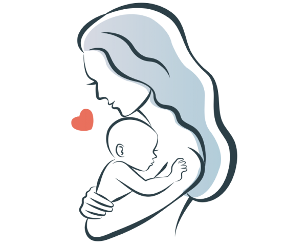 Мать с ребенком рисунок