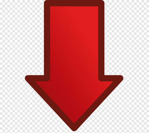 Красная стрелка вниз