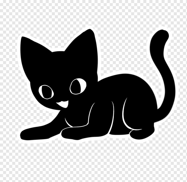 Силуэт маленкогокотенка