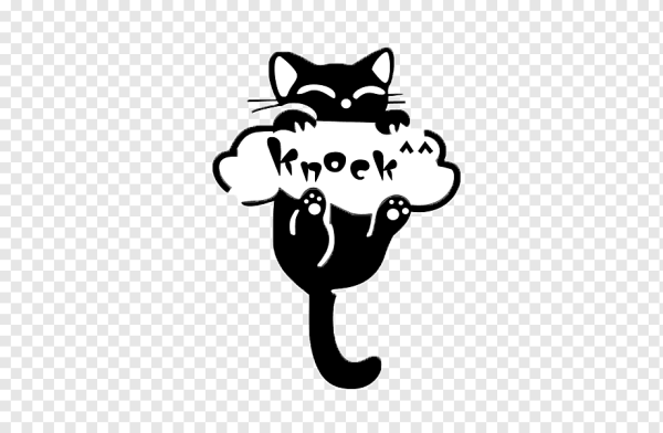 Милые котики на прозрачном фоне