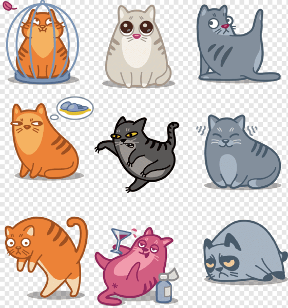 Наклейка - кошки