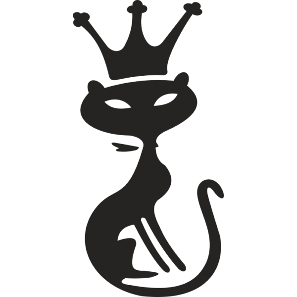 Кот выглядывает силуэт