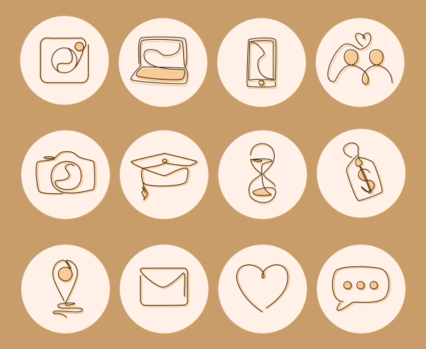 Стильные иконки для актуального